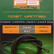 PB HIT - RUN  TUNGSTEN LOADED LEADER 30LB SILT