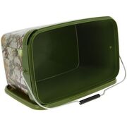 GALEATA NGT PATRATA CAMO 12.5 L CU CAPAC  SI CU MANER METALIC