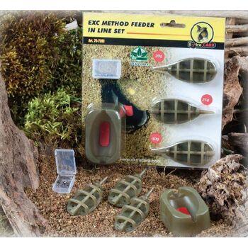 EC METHOD FEEDER IN LINE SET 3+1-20,25,30gr+MATRITA