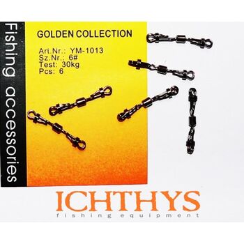 ICHTHYS  VARTEJ CU DUBLU AGRAFA + 2 SIGURANTA 6 - 30kg