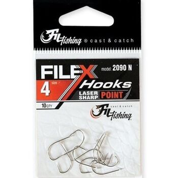 Carlige Filfishing 2090  Nickel cu Paleta  Nr 10  /10 Buc / Plic