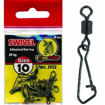 EXTRA CARP VARTEJ CU AGRAFA HOOK  Nr.6 / 26 KG / 10 BUC / PLIC