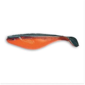 DELALANDE SHAD 7.5cm  Portocaliu Spate Negru 4 Buc/Plic