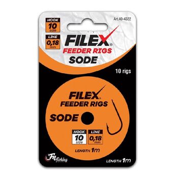 MONTURA FILEX METHOD FEEDER RIG CARLIG SODE NR 16 / 0.12 MM / 1M / 10 BUC 