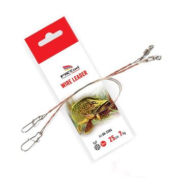 STRUNA FALCON WIRE LEADER 1 x 7 / 25 CM / 7 KG / 2 BUC / PLIC