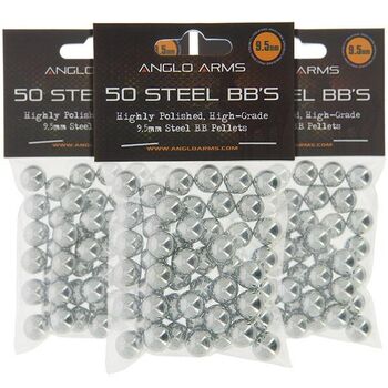 BILE METALICE  PENTRU PRASTIE, 9.5 MM / 50 BUC 