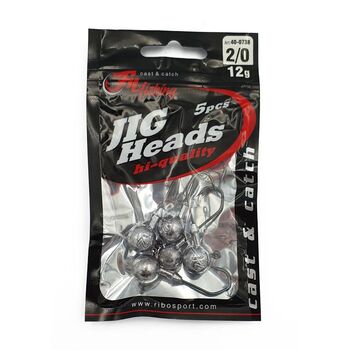 JIG HEAD FILFISHING CU CARLIG VMC BLACK NICKEL 1/0- 6 GR / 5 BUC / PLIC