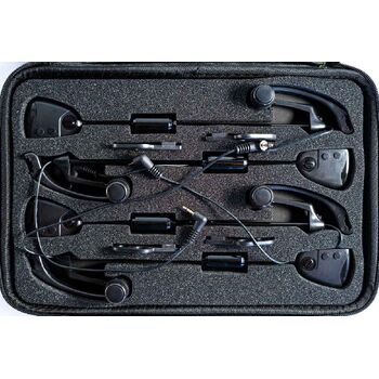 KIT 4 SWINGERE EXTRA CARP  ILLUMINATED BLACK  7 LED MULTICOLOR 