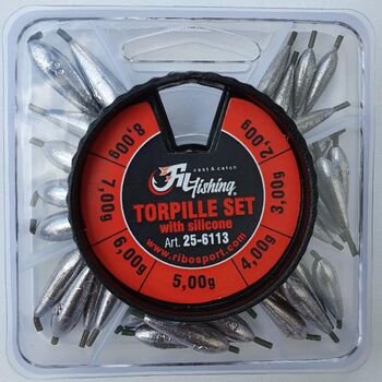 SET PLUMBI CULISANTI CU SILICON  FILFISHING 7 COMPARTIMENTE  2.00 - 8.00 GR