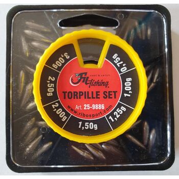 SET PLUMBI CULISANTI FILFISHING 7 COMPARTIMENTE  0.75 - 3.00 GR