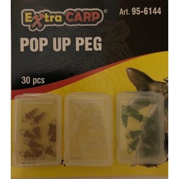 SURUB DIN PLASTIC PENTRU MOMEALA  EXTRA CARP POP UP PEG 30 BUC / BLISTER