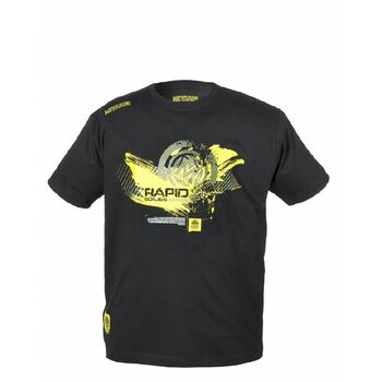 TRICOU MIVARDI HARDCORE  M  NEGRU CU GALBEN