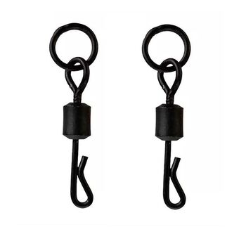VARTEJ CU AGRAFA RAPIDA  SI ANOU EXTRA CARP QUICK CHANGE  WITH RING NR.8, 10BUC/PLIC 