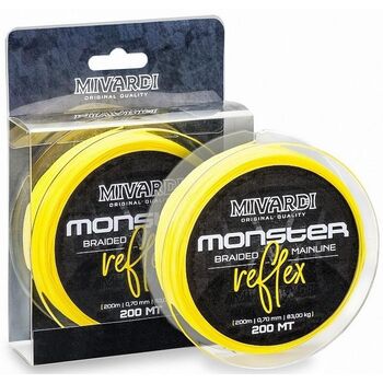 FIR TEXTIL MIVARDI MONSTER REFLEX YELLOW CATFISH BRAID  200m / 0.80mm / 98kg