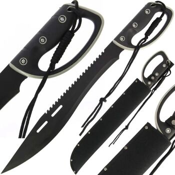 MACHETA 123 CU MANER CAUCIUCAT + HUSA  60.9 CM