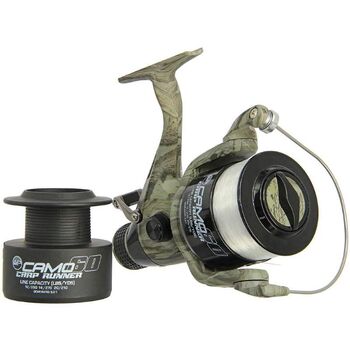 MULINETA ANGLING PURSUITS CAMO60 CU BAIT RUNNER ,SI CU 3 RULMENTI