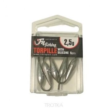 PLUMB TORPILlE FILFISHING  7.00 GR CU SILICON 5 BUC/ CUTIA