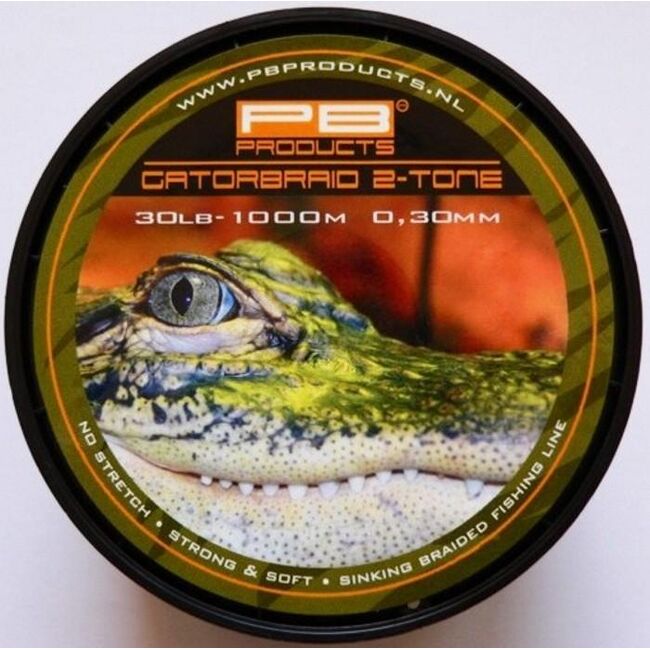  PB GATORBRAID 2-TONE 30LB-1000 M,0.30MM