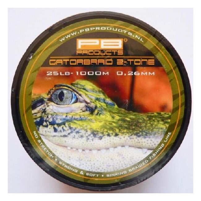 PB GATORBRAID  2-TONE  25LB-1000 M,0.26MM