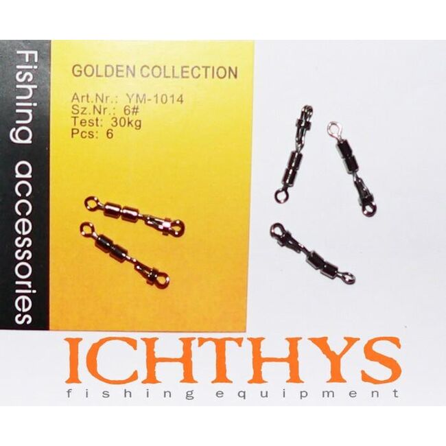 ICHTHYS  VARTEJ DUBLU  CU AGRAFA+ SIGURANTA 6-30kg