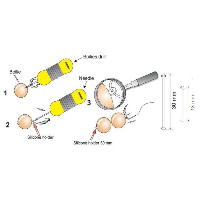 EXTRA CARP OPRITOARE BOILIES DIN SILICON 18mm/24Buc