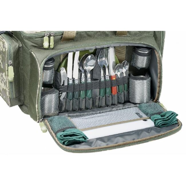 GEANTA TERMOIZOLANTA MIVARDI DINING THERMO BAG CAMOCODE + TRUSA PICNIC 2 PERSOANE, 47X25X30CM