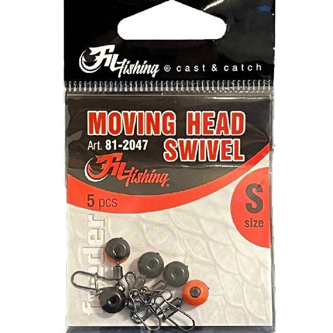 VARTEJ CU MARGEA CULISANT FILFISHING MOVING HEAD SWIVEL  S / 5 BUC / PLIC 