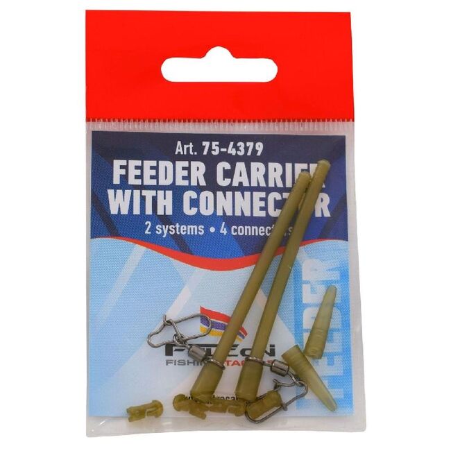 FALCON FEEDER CARRIER 2 BUC WITH CONNECTOR + 4 BUC QUICK BEADS / PLIC