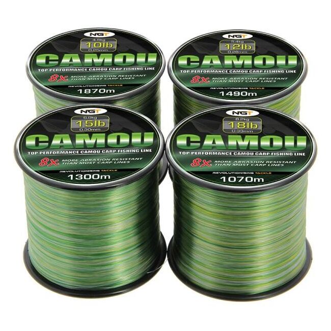FIR NGT CAMO LINE 0.30/6.80KG/1300M