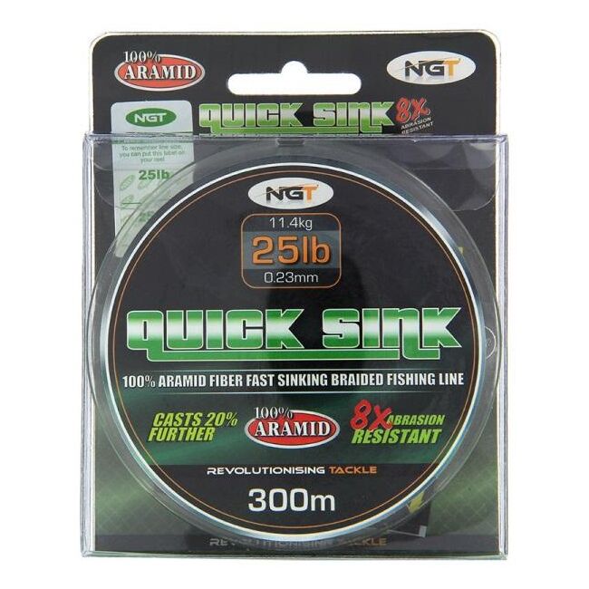 FIR TEXTIL NGT QUICK SINK MOSS GREEN 0.23MM / 300 M