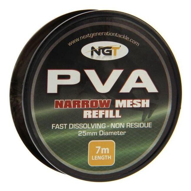 NGT NARROW REFILL PVA MESH 7 m x 25 mm