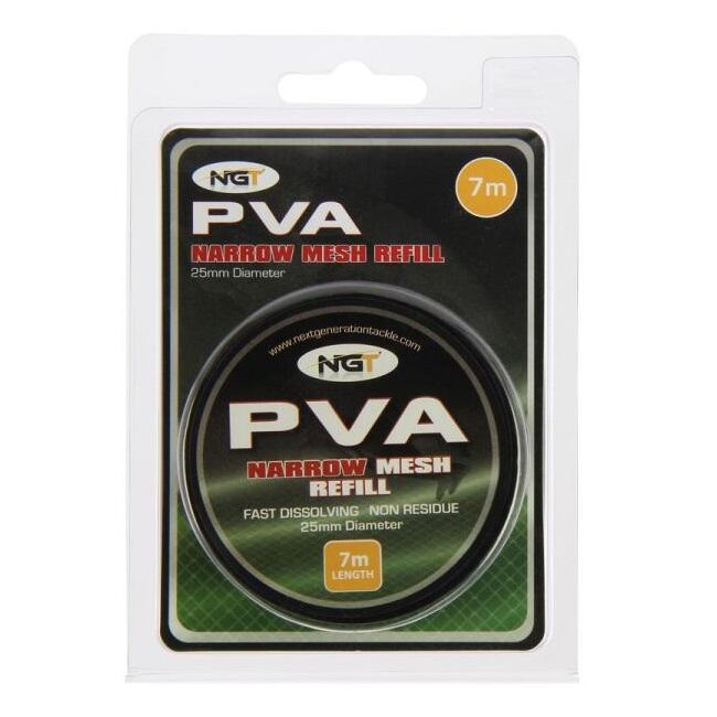 NGT NARROW REFILL PVA MESH 7 m x 25 mm