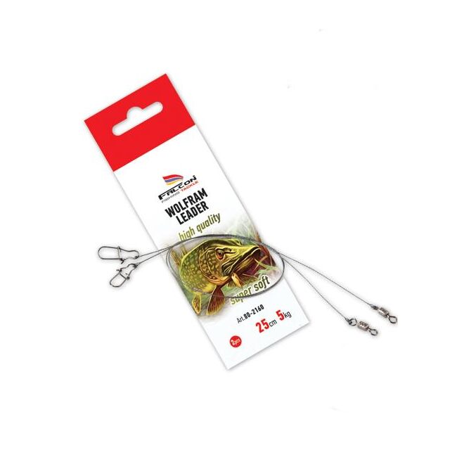 STRUNA FALCON WOLFRAM LEADER 25 CM / 7 KG / 2 BUC / PLIC