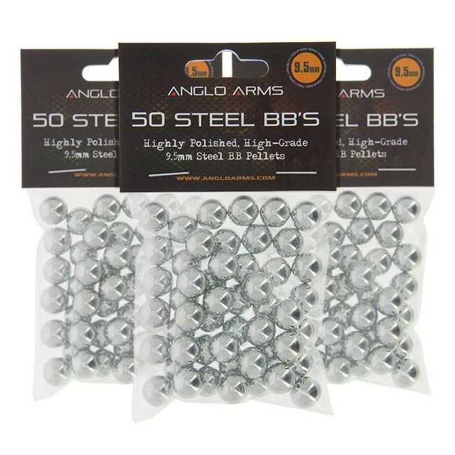 BILE METALICE  PENTRU PRASTIE, 9.5 MM / 50 BUC 