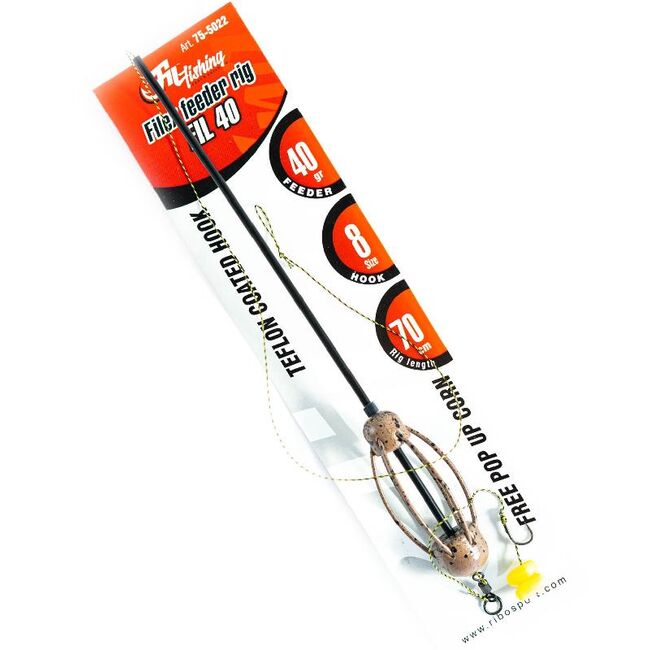 FILEX FEEDER RIG 40 GR CU PORUMB FLOTANT ,CARLIG WIDE GAPE NR 8