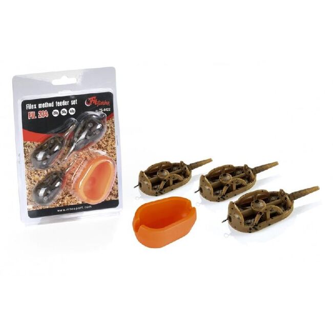 FILFISHING FILEX  METHOD FEEDER SET 20,30,40 GR+MOULD