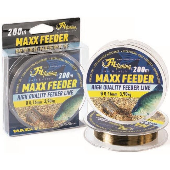 FIR MONOFILAMENT FILFISHING MAX FEEDER,SINKING  0.22 MM / 6.80 KG / 200M