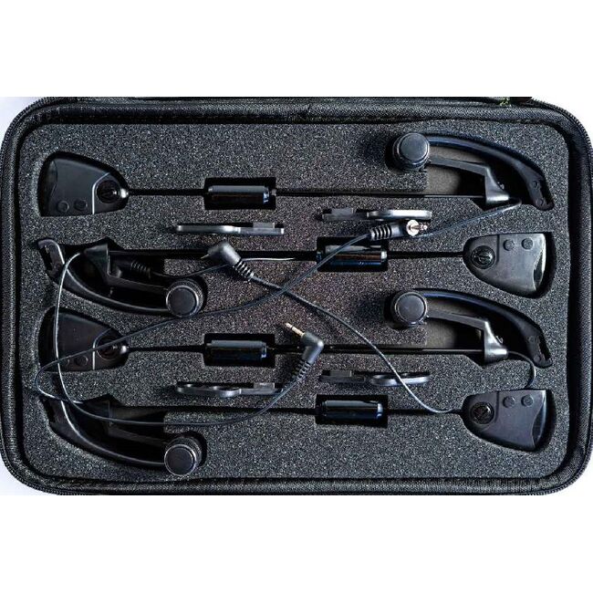 KIT 4 SWINGERE EXTRA CARP  ILLUMINATED BLACK  7 LED MULTICOLOR 