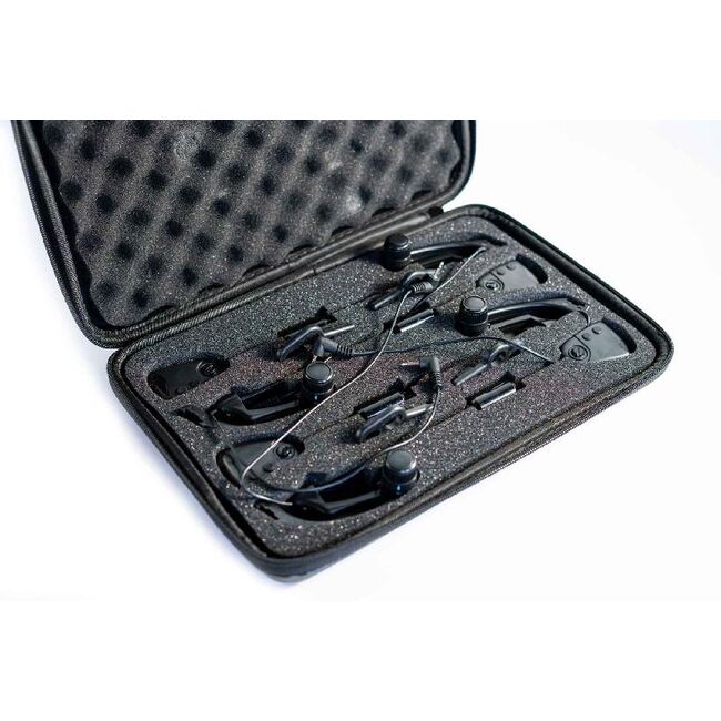KIT 4 SWINGERE EXTRA CARP  ILLUMINATED BLACK  7 LED MULTICOLOR 