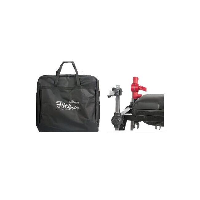 SCAUN FILFISHING FILEXFEEDER CU SUPORT TELESCOPIC + HUSA DE TRANSPORT 