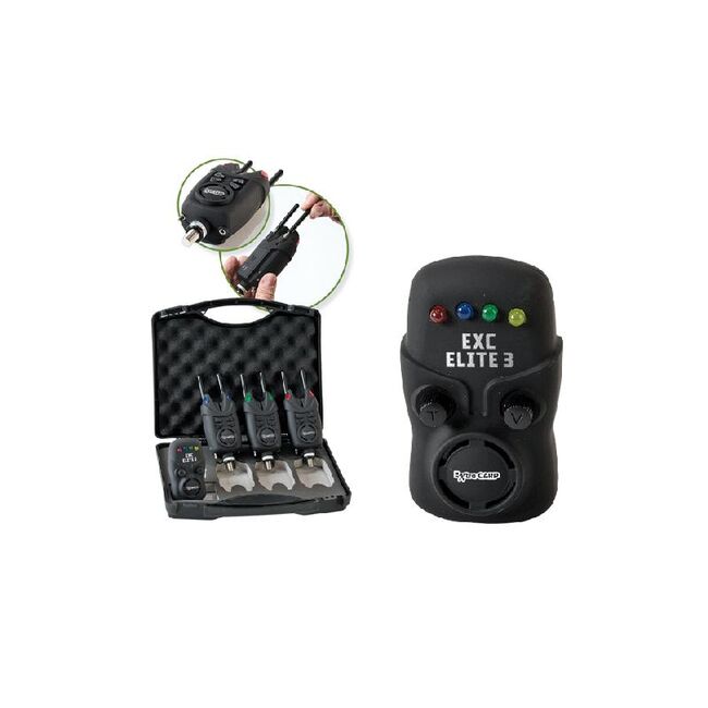 SET 3 AVERTIZORI SENZORI EXTRA CARP CU STATIE + SNAG BAR
