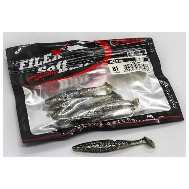 FILEX SHAD ZICO 01 / 8 CM / 5 BUC / PLIC