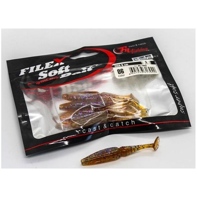 FILEX SHAD ZICO 06 / 8 CM / 5 BUC / PLIC