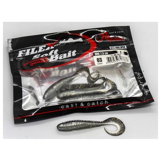 FILFISHING TWISTER  UNO  03 / 7,5 CM  / 5 BUC / PLIC