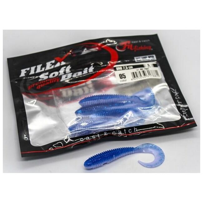 FILFISHING TWISTER  UNO  05  / 7,5 CM  / 5 BUC / PLIC