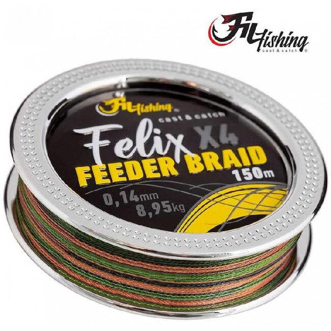 FIR TEXTIL  FILFISHING FELIX FEEDER BRAID  0.08 MM / 4.00  KG