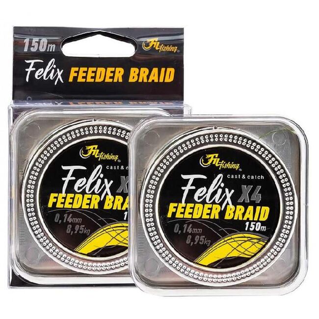 FIR TEXTIL  FILFISHING FELIX FEEDER BRAID  0.08 MM / 4.00  KG
