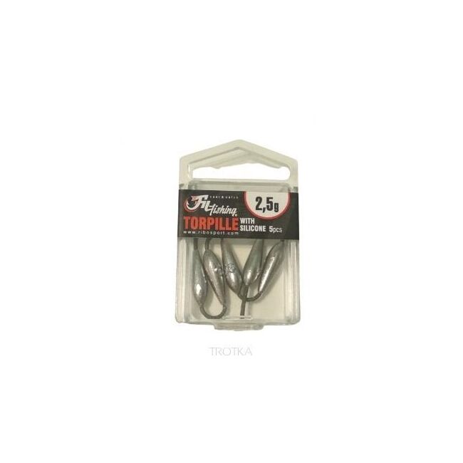 PLUMB TORPILlE FILFISHING  7.00 GR CU SILICON 5 BUC/ CUTIA