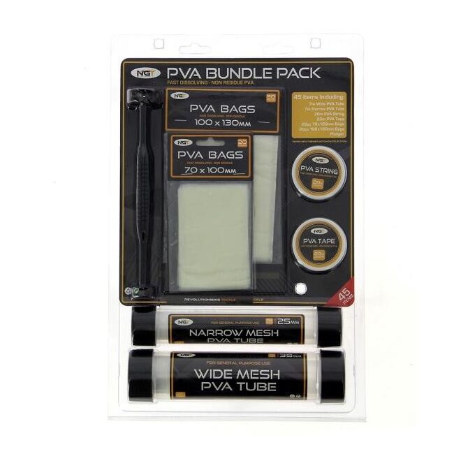 SET  COMPLET  NGT PVA BUNDLE PACK 45 BUC / BLISTER