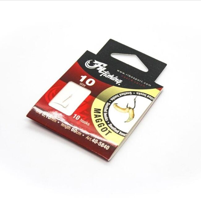 CARLIGE LEGATE FILFISHING MAGGOT RIG Nr 12/0.16MM / 60CM - 10Buc/ Plic